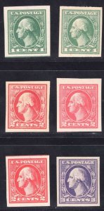 MOMEN: US STAMPS #531-532,534-535,534A MINT OG NH XF LOT #78458