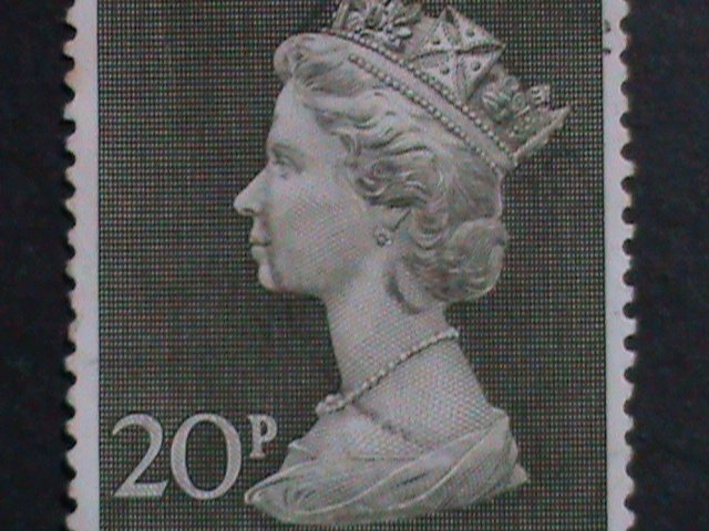 ​GREAT BRITAIN-1970   QUEEN ELIZABETH II- MACHINS USED 20P LARGE SIZE VF