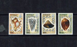 Tuvalu: 1991  Sea Shells,  MNH set