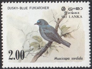 Sri Lanka 1983 MNH Sc #693 2r Dusky-blue flycatcher