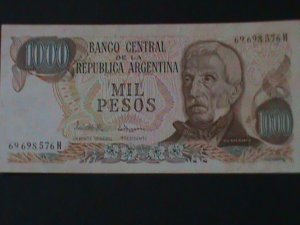 ​ARGENTINA-1973 CENTRAL BANK-BROWN $1000 PESOS UN-CIRCULATED-VF-51 YEARS OLD