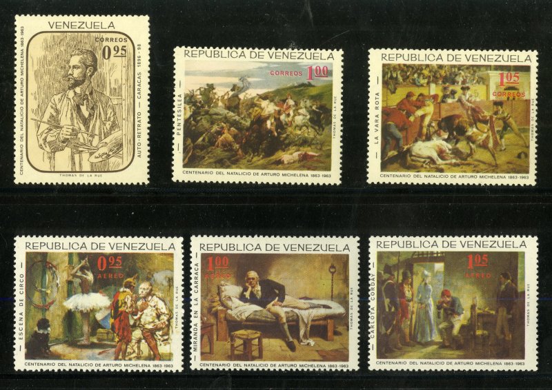 VENEZUELA 899-901,C927-9 MNH SCV $7.05 BIN $3.75 ART