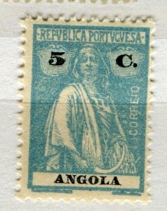 PORTUGUESE ANGOLA; 1920s early Ceres issue fine Mint hinged 5c. value