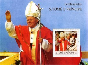 St Thomas & Prince - Pope John Paul II ST4D01-04