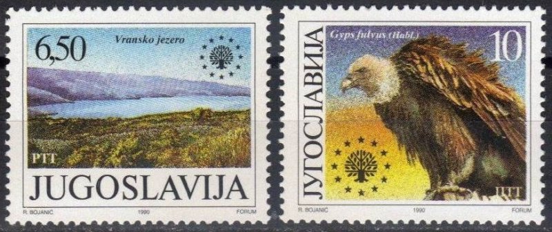 1989 Yugoslavia 2452-53 Nature protection 3,00 €