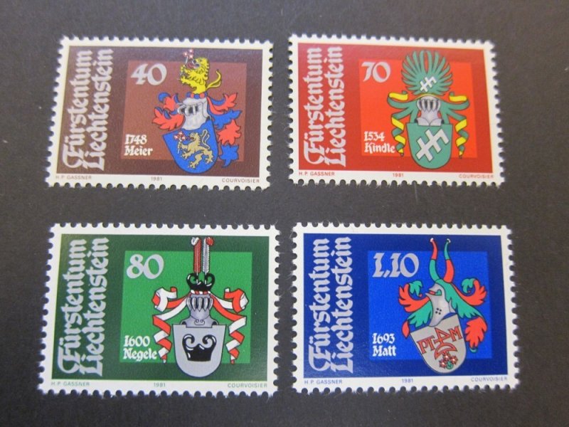 Liechtenstein 1981 Sc 704-7 set MNH