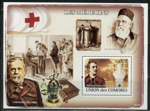 COMOROS RED CROSS HENRI DUNANT  SOUVENIR SHEET MINT NEVER HINGED