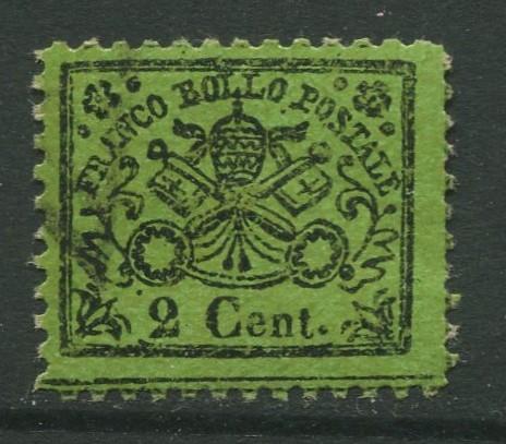 STAMP STATION PERTH Italy #? Roman States Reprints? Forgery? Used CV$?