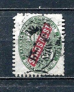 Finland 1866 Helsinki Local Post Norma cat  #1 10p green/red Perf 12 8067
