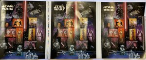 US Scott #4143 2007 Star Wars Press Sheet 41c (3 sheets of 15) MNH