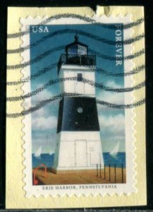 5623 (55c) Mid-Atlantic Lighthouses - Erie Harbor SA. used on paper