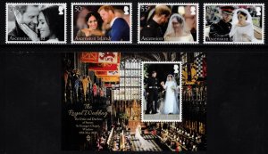 ASCENSION 2018 Royal Wedding; Scott 1203-07; MNH