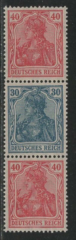 Germany Scott # 124 (2), 123, mint nh, se-tenant, Mi# S22a