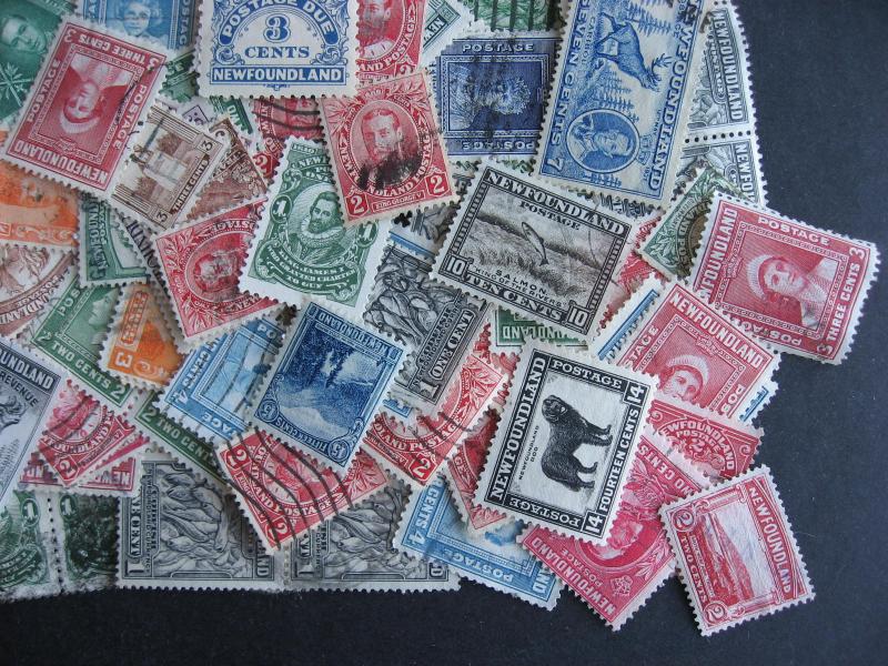 Newfoundland mixture (duplicates,mixed condition) 100 stamps, what lurks here?