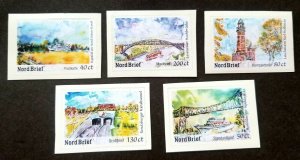 Germany Private Post Nordbrief Landscape Painting 2009 Bridge Ship (stamp) MNH