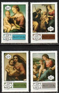 St. Lucia Sc #629-632 MNH