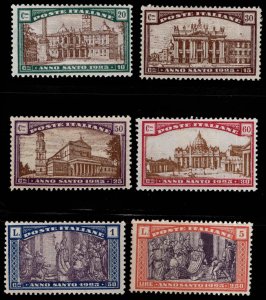 Italy Scott B20-B25 MH* Holy Year 1924 semi-postal set CV $35