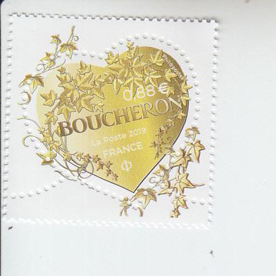 2019 France Boucheron 20g Heart Series  (Scott 5586) MNH