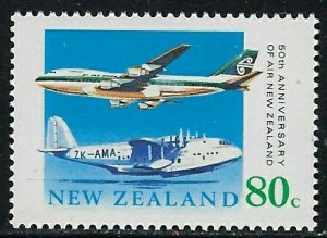New Zealand 978 MNH 1990 Airplanes (fe2808)