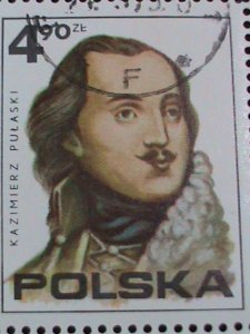 ​POLAND 1975 SC#2122 BICENTENARY OF AMERICAN REVOLUTIONARY CTO S/S SHEET- VF