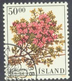 ICELAND 664 USED 1988 50k FLOWER