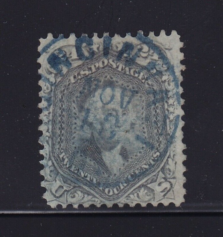 78a VF+ used SON blue cancel with nice color cv $ 425 ! see pic !