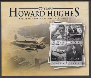 Gambia 3489 Howard Hughes Souvenir Sheet MNH VF