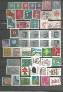 German mini stamp collection MNH