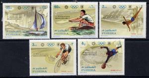 Fujeira 1971 Munich Olympics set of 5 unmounted mint (Mi ...