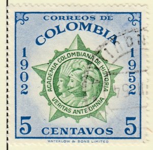 Colombia 1954 5c Fine Used A8P55F105