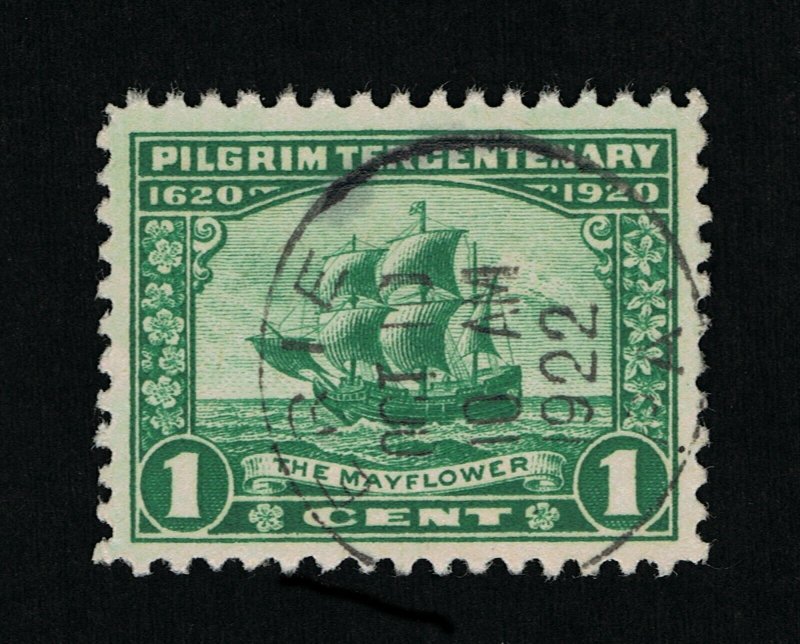 EXCELLENT GENUINE SCOTT #548 USED 1920 PILGRIM ISSUE PSE CERT GRADED F-VF 75