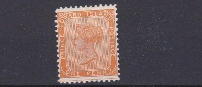 PRINCE EDWARD IS 1862 - 69 SG6 1D BROWN ORANGE MH CAT £120 