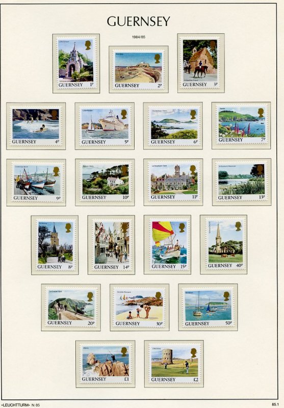 Channel Islands Collection on 58 pages -Guernsey and Alderney-SCV $415.00