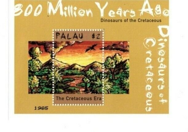 Palau - 2000 - Dinosaurs - Souvenir Sheet - MNH