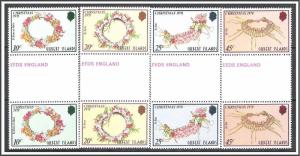 Gilbert Islands #317-320 Christmas Gutter Pairs MNH