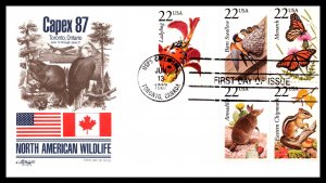 #2286-2335 American Wildlife SET- ARTMASTER CACHET SET of 10