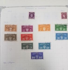 NORWAY Collection 1855-1965 on homemade pages, Mint & Used, Scott $4,523.00