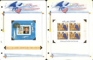 Ras Al Khaimah Stamp Collection on 18 White Ace Pages, John Kennedy Lot B