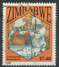 Zimbabwe SG 968  SC#  800 Used  Bee Keeping  see detail and scan