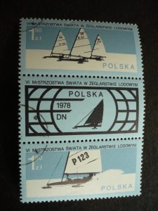 Stamps - Poland - Scott# 2250a - CTO Set of 2 Stamps