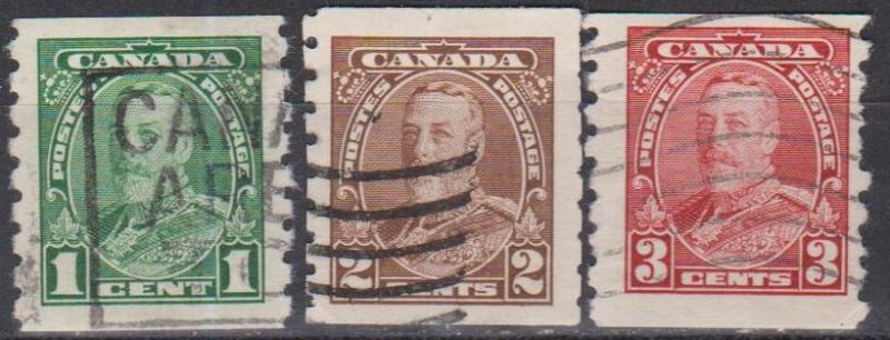 Canada #228-30 F-VF Used CV $4.85 (B10027)