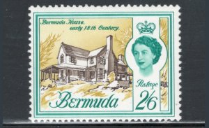 Bermuda 1962 Queen Elizabeth II & Bermuda House 2sh6p Scott # 188 MNH