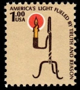 SCOTT 1610  RUSH LAMP  $1.00  SINGLE  MINT NEVER HINGED