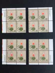 Scott #1611 Americana $2 Kerosene Lamp Matched Plate Blocks MNH