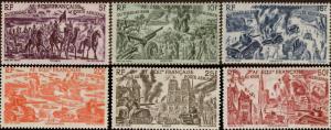 French Equatorial Africa Scott C25-C30 Unused lightly hinged.