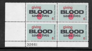 #1425 MNH Plate Block