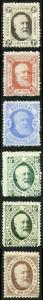 1884 Telephone Stamps set of 6 (both 6ds) m/mint