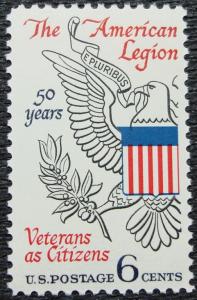 US #1369 MNH Single, The American Legion, SCV $.25