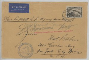 Germany C37 1929 Zeppelin cover 15/5/1929