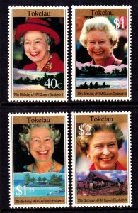Tokelau 1996 QEII Birthday Complete Mint MNH Set SC 223-226